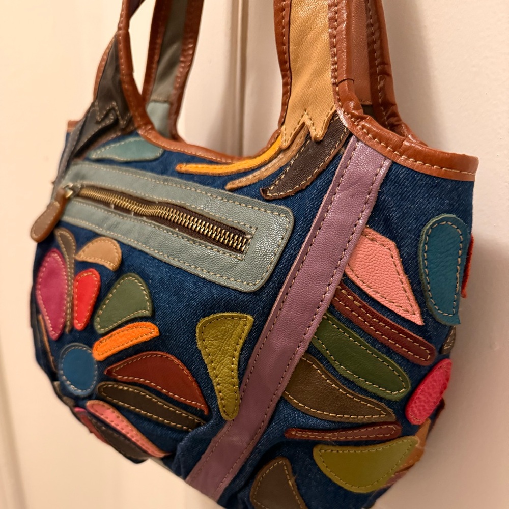 Multicolor Ameri Leather Floral Design Women's Ho… - image 8